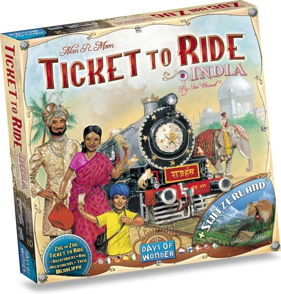 Ticket to Ride - India/Zwitserland NL