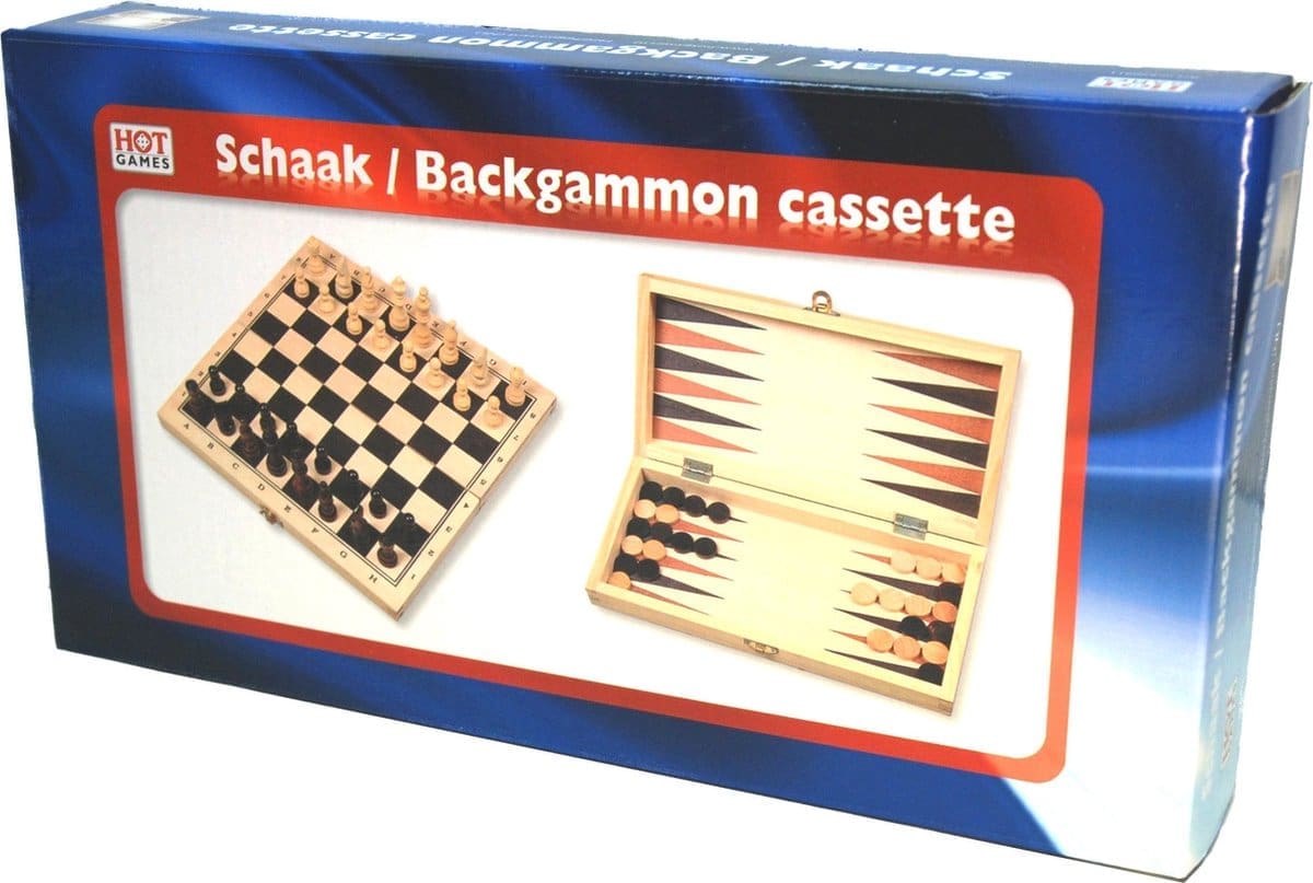 Schaak-/Backgammon klapcassette - Afbeelding 2