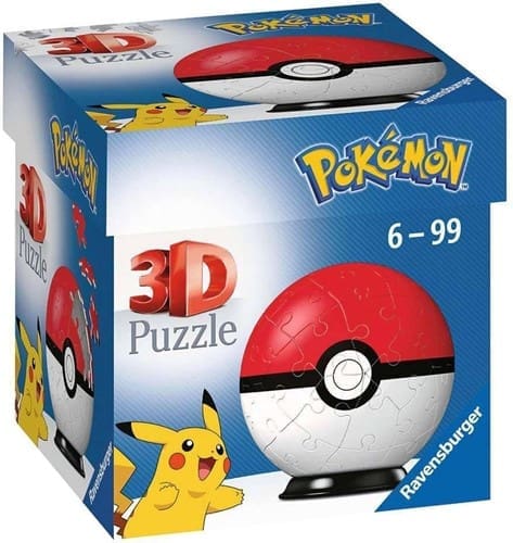 Pokemon 3D puzzel rood/wit 54 stuks