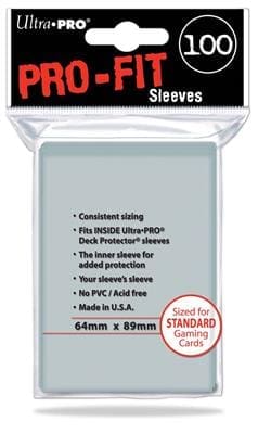 SLEEVES Pro-Fit Clear Standard - (100) Inner Sleeves