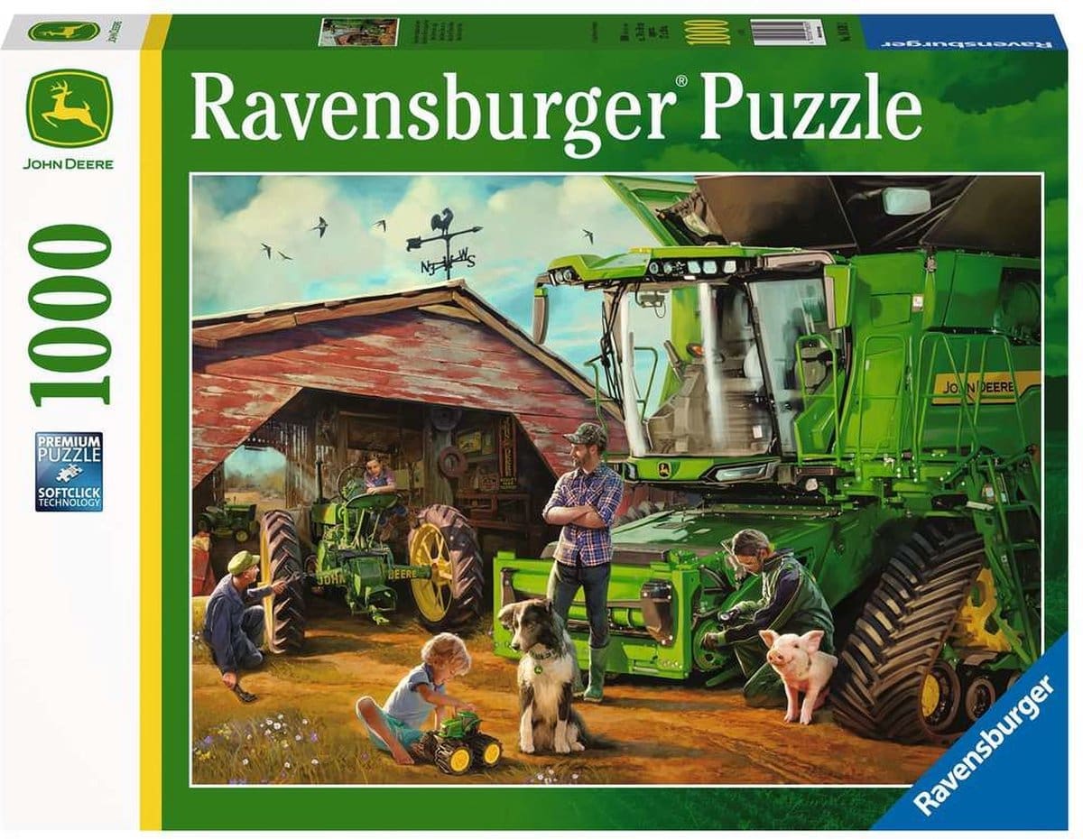John Deere - toen en nu puzzel 1000