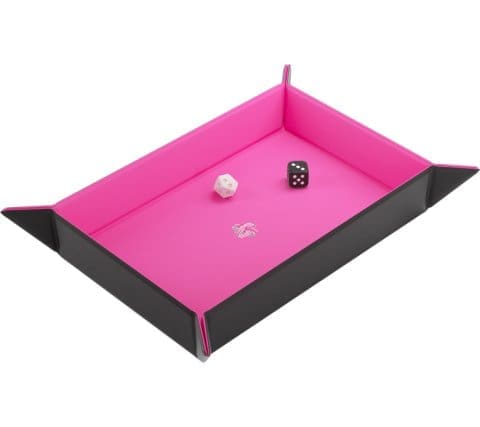 Magnetic Dice Tray Rectangular Black/Pink