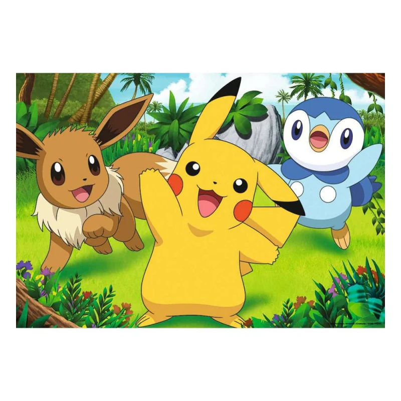 Pikachu en zijn vriendjes puzzel 2x24 stuks - Afbeelding 2