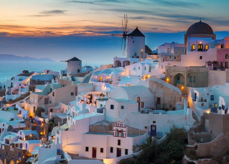 Avond in Santorini 1000 stuks puzzel