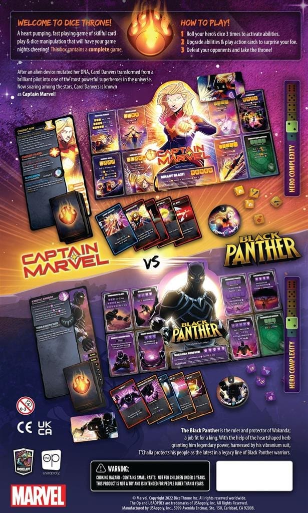 Dice Throne Marvel Captain Marvel & Black Panther - Afbeelding 4