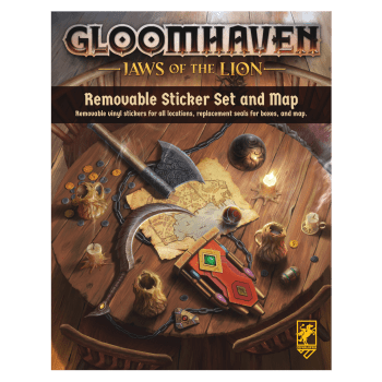 Gloomhaven: Jaws of the Lion Removable Sticker Set & Map