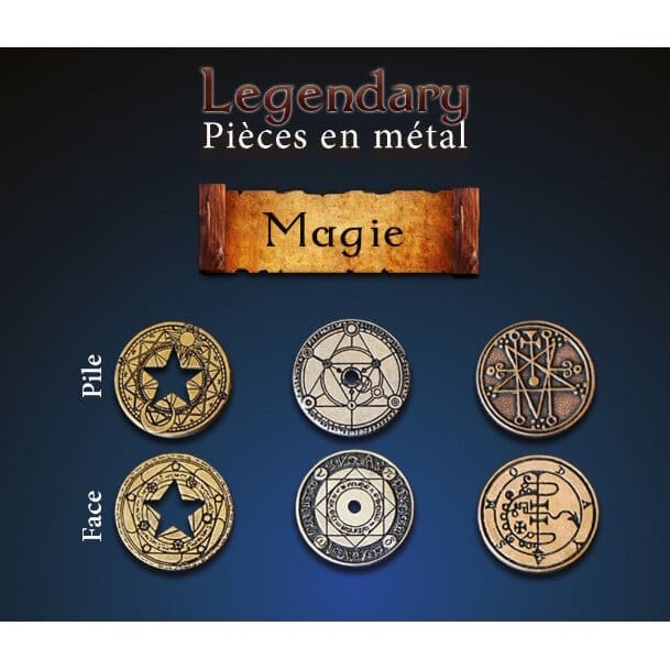 Legendary Metal Coins - Wizard / Magie - Afbeelding 2