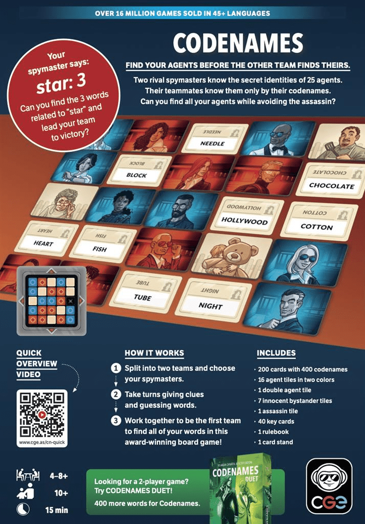 Codenames - EN - nieuw artwork - Afbeelding 2